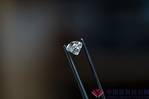 Almod Diamonds 切割和抛光工厂用镊子打磨的钻石。（戴比尔斯）